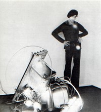 23 Alan Vega (aka Alan Suicide) with his electroni