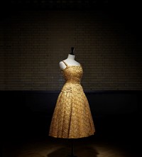 Pérou short evening dress, Autumn-Winter 1954 Hau