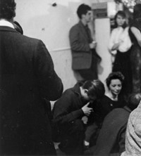 With Robert Frank, on last day of filming Pull My 