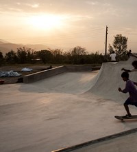 Nepal Himalayas Pokhara Skaterpark skaters