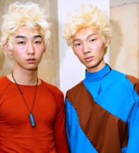 Kiko Kostadinov AW18 backstage london fashion week men's