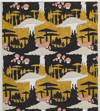 4. Alex Morrison, ‘Mushroom Motif’ (Black and Ochr