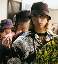 Prada A/W18 AW18 Fall 2018 men's fashion backstage