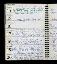 Diary of Felix Dennis during for the period of 14-