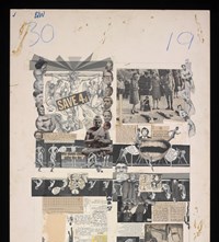 Paste-up boards designed by Martin Sharp for Oz #1