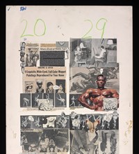 Paste-up boards designed by Martin Sharp for Oz #1