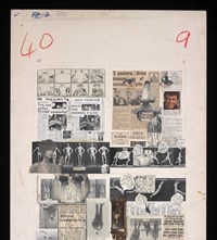 Paste-up boards designed by Martin Sharp for Oz #1