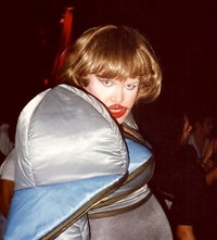Leigh Bowery at Parallel nightclub, 1991.