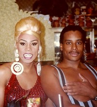 RuPaul and Willi Ninja at the Coffee Shop restaura