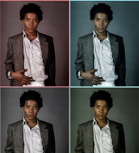 Jean-Michel Basquiat studio Richard Corman fashion style