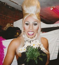 RuPaul in the Pyramid Club dressing room. 1992