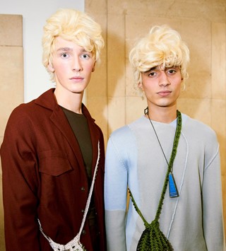 Kiko Kostadinov AW18 backstage london fashion week men's