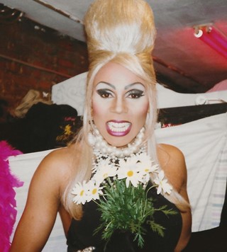 RuPaul in the Pyramid Club dressing room. 1992