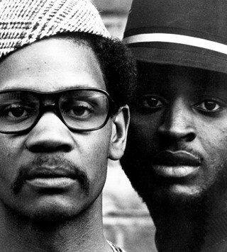 The Last Poets, left to right: Jalal Mansur Nuriddin, Abiodu