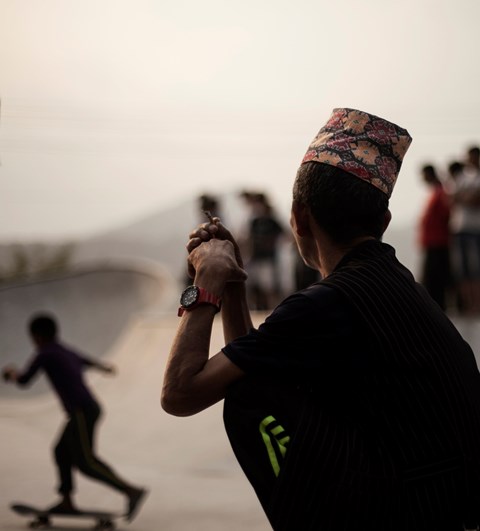 Nepal Himalayas Pokhara Skaterpark skaters