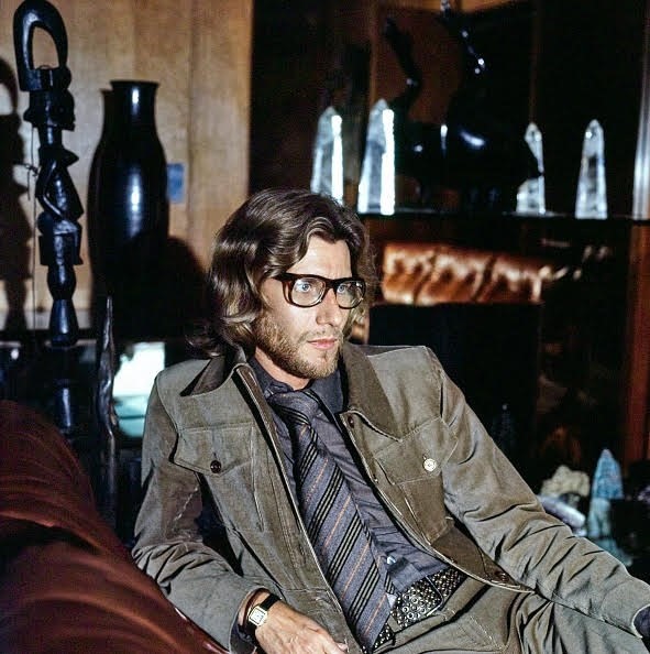 Designer Yves Saint Laurent in His Home in Paris