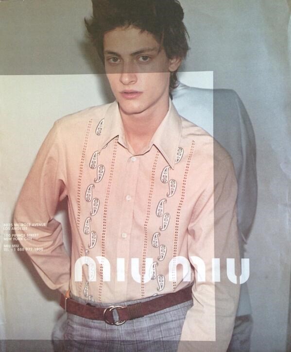 Miu Miu Menswear Men's Archive Campaign Ads Runway