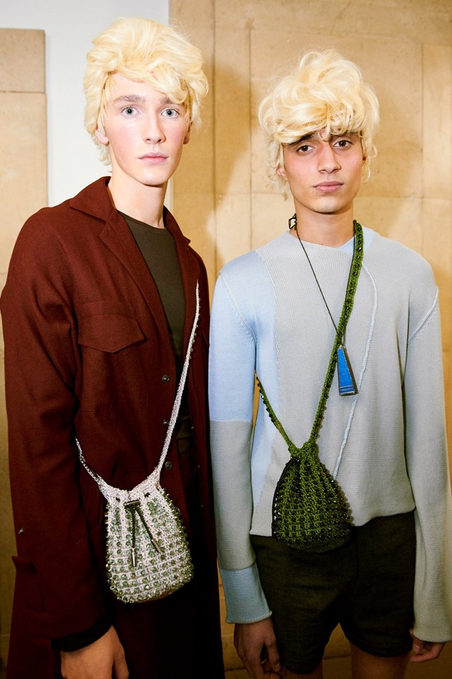 Kiko Kostadinov AW18 backstage london fashion week men's