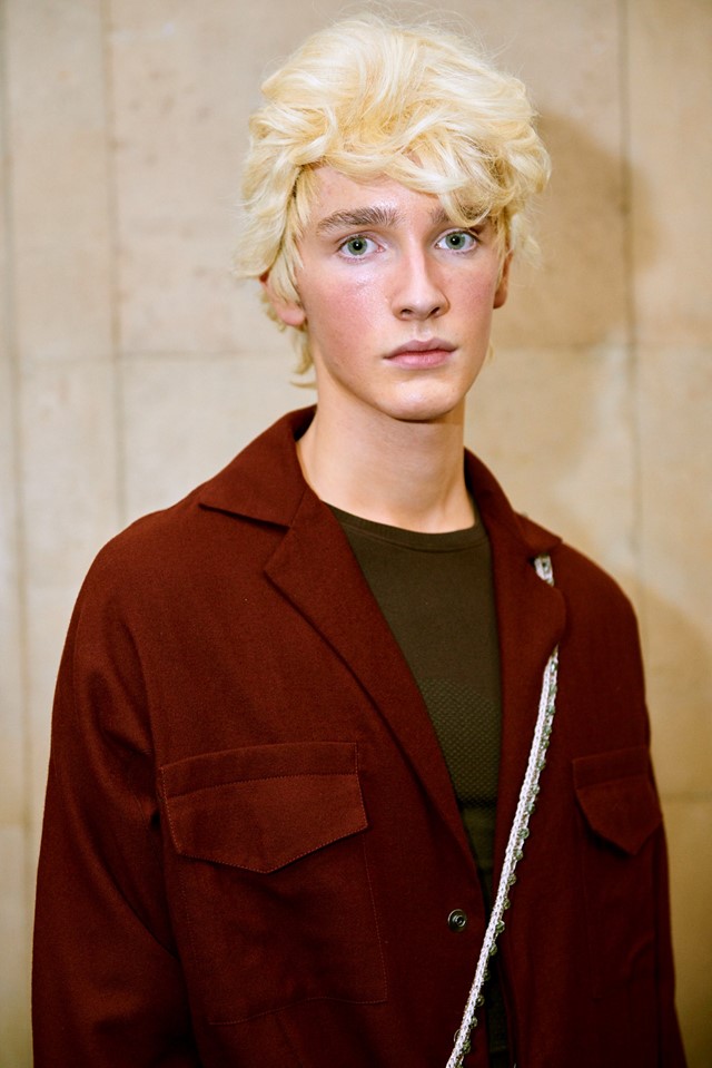 Kiko Kostadinov AW18 backstage london fashion week men's