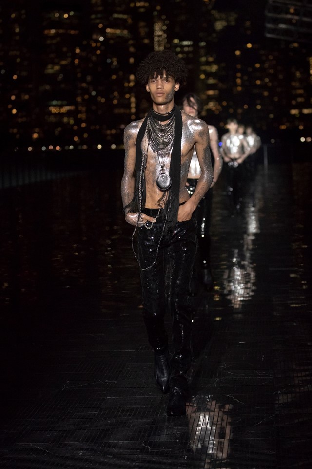 Saint Laurent 2018 men's show new york anthony vaccarello