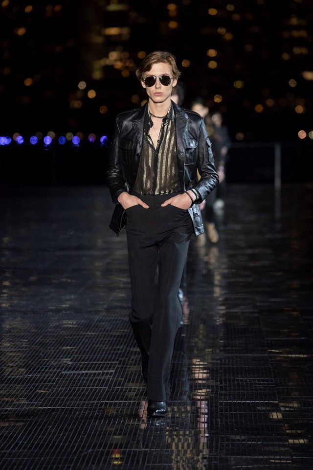 Saint Laurent 2018 men's show new york anthony vaccarello