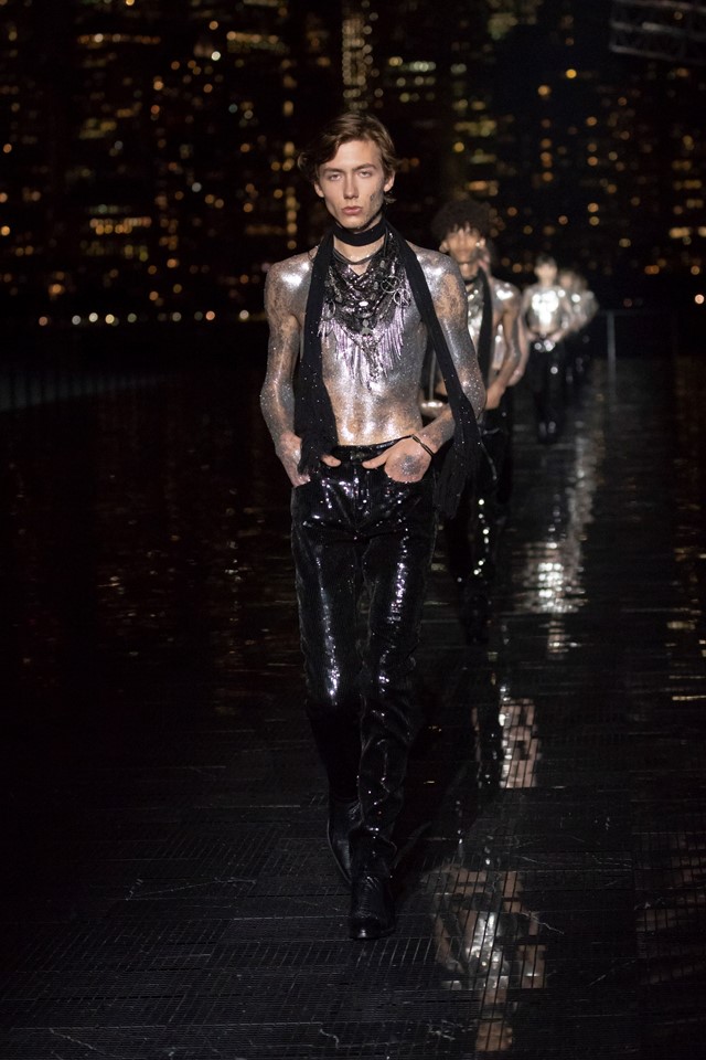 Saint Laurent 2018 men's show new york anthony vaccarello