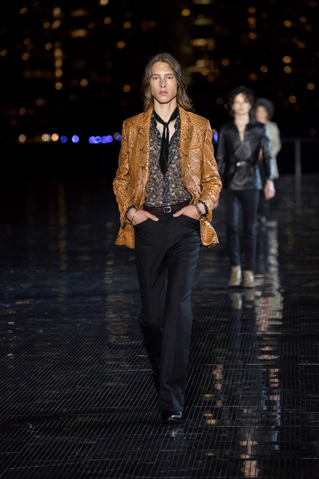 Saint Laurent 2018 men's show new york anthony vaccarello