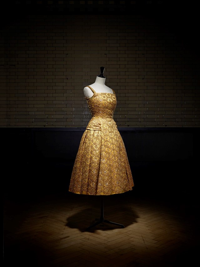 Pérou short evening dress, Autumn-Winter 1954 Hau