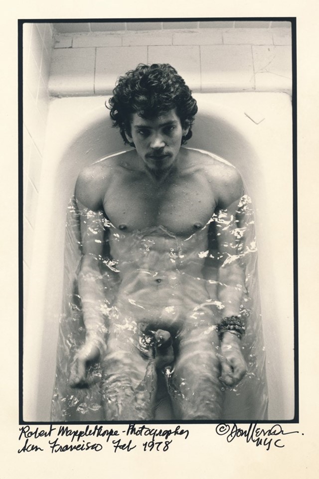 Don Herron bath tub shots Robert Mapplethorpe