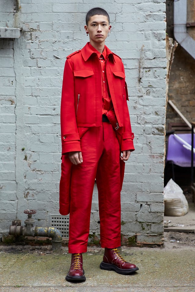 Alexander McQueen AW19 Menswear Collection Ethan James Green