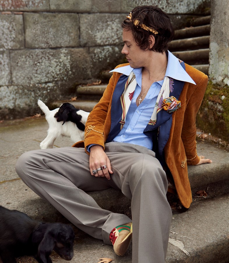 Harry Styles Gucci campaign ad 2018 Another Man fashion