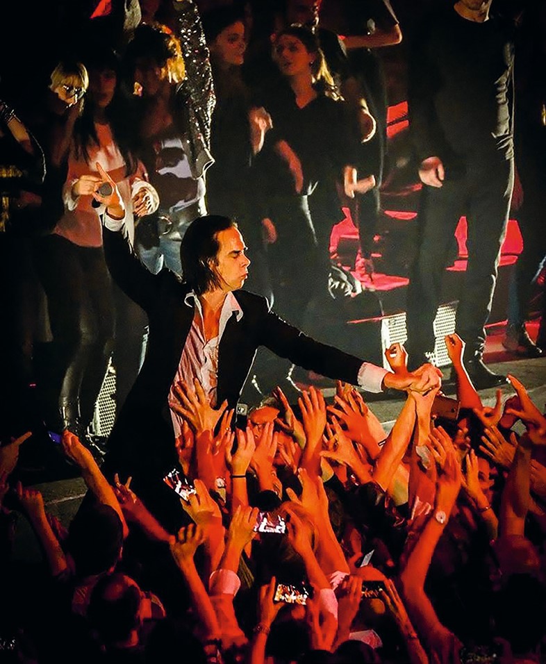 Nick Cave performing fan photos Another Man magazine 2018