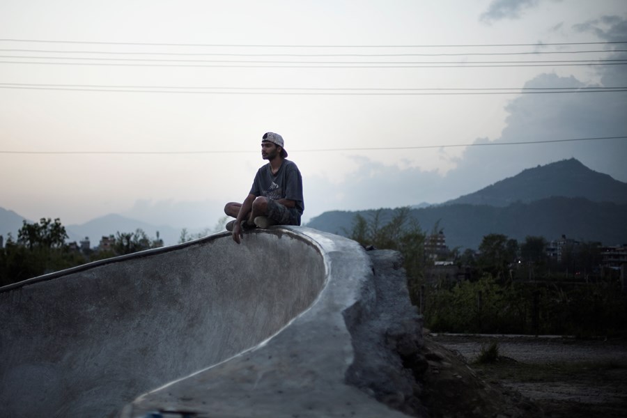 Nepal Himalayas Pokhara Skaterpark skaters