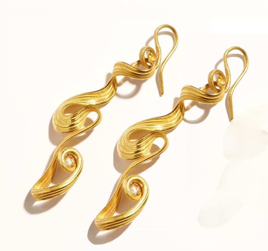 Griegst Spiral Diamond Earring_G017 - PAIR
