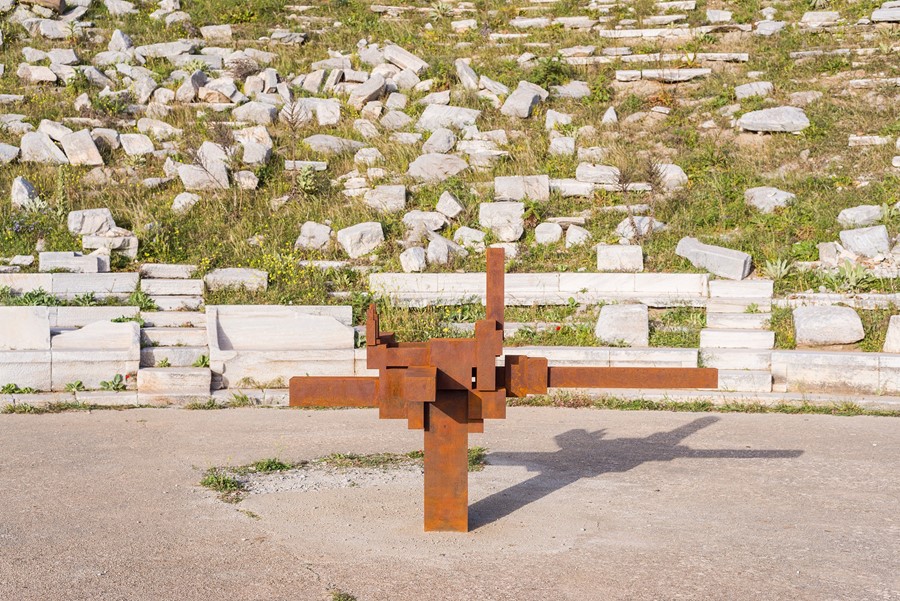 Antony Gormley SIGHT on the Island of Delos